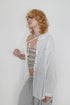 WOOD BUTTON CHILL OUT HOODIE -WHITE-